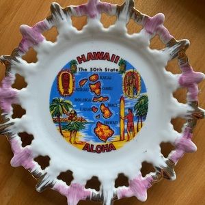 Vintage collectible Hawaii plate
